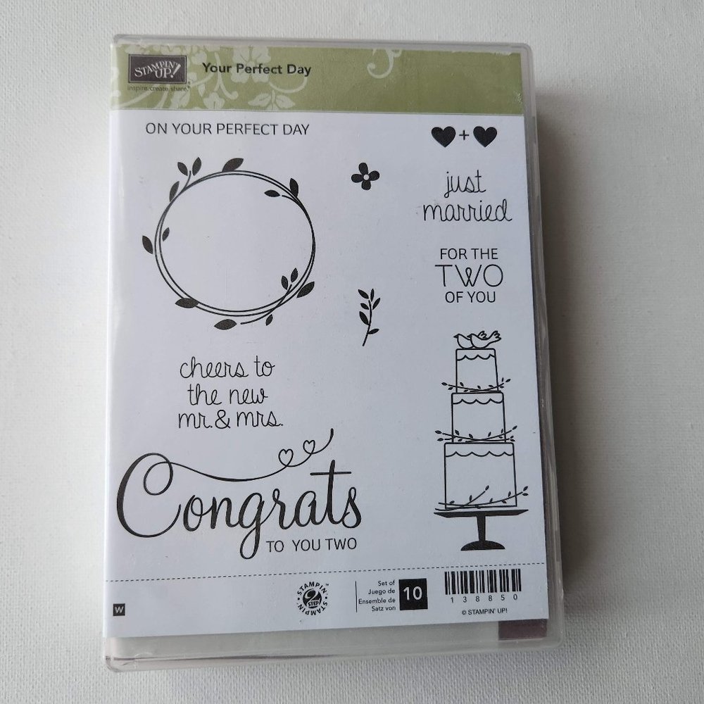 Stampin Up Your Perfect Day wood stamps